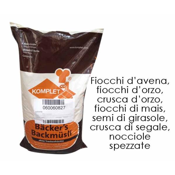 BACK MUESLI CEREALI E NOCCIOLE KG.5