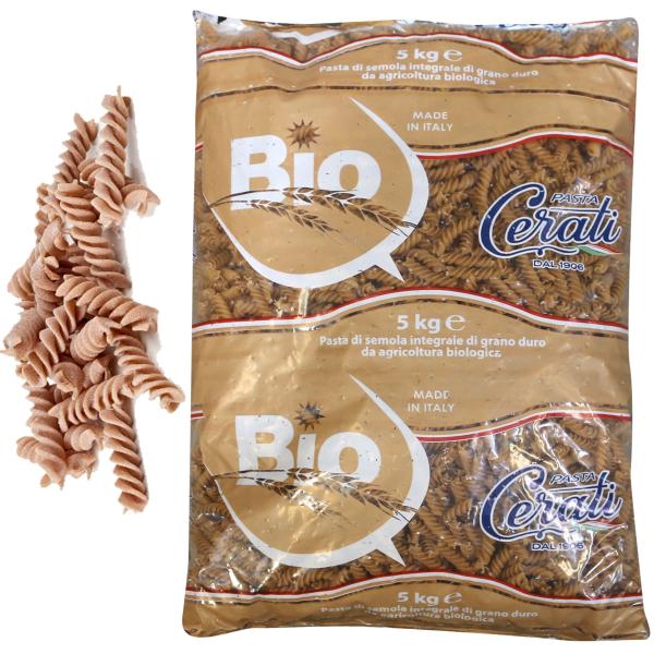 BIO PASTA SEMOLA INTEGRALE CERATI FUSILLI NR 65