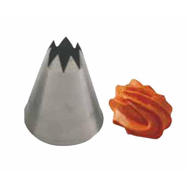 BOCCHETTE FORO STELLA MM.16 DENTI MEDI INOX 18/10 (FV 62141)TRIX