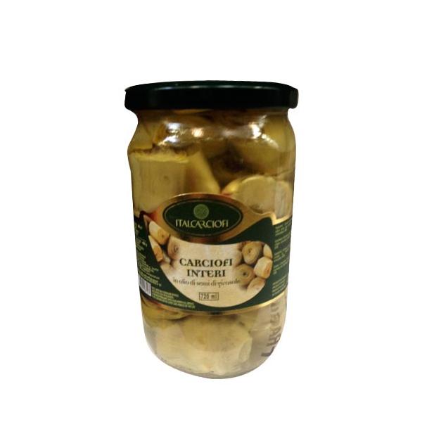 CARCIOFI INTERI OLIO GIRASOLE ITALCARCIOFI VASO 660G