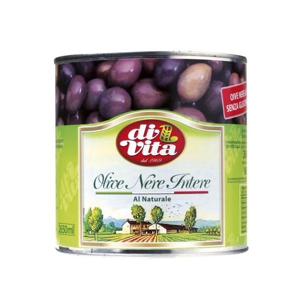 OLIVE NERE INTERE AL NATURALE DI VITA 