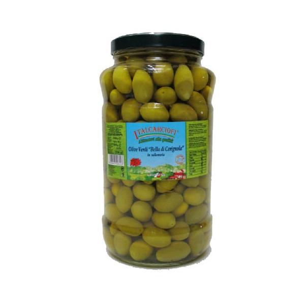 OLIVE VERDI INTERE CERIGNOLA SALAMOIA VASO 2900G