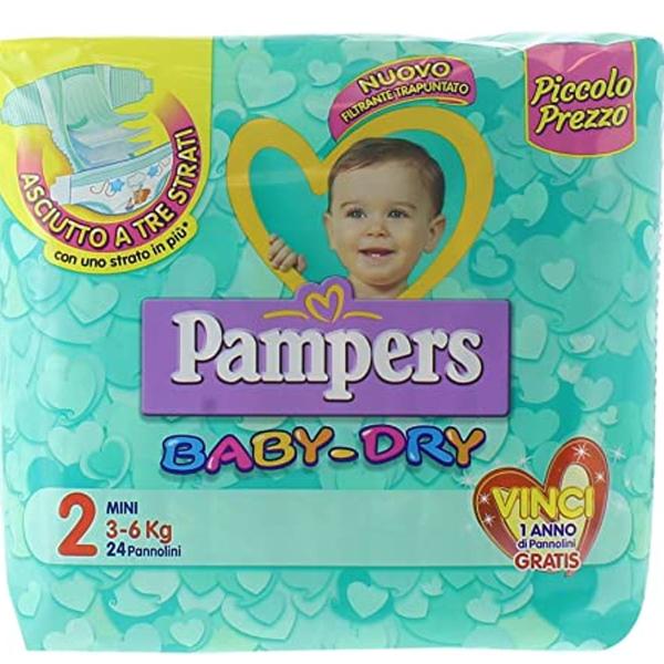 PANNOLINI PAMPERS MINI KG.3-6 CFX 24 PZ