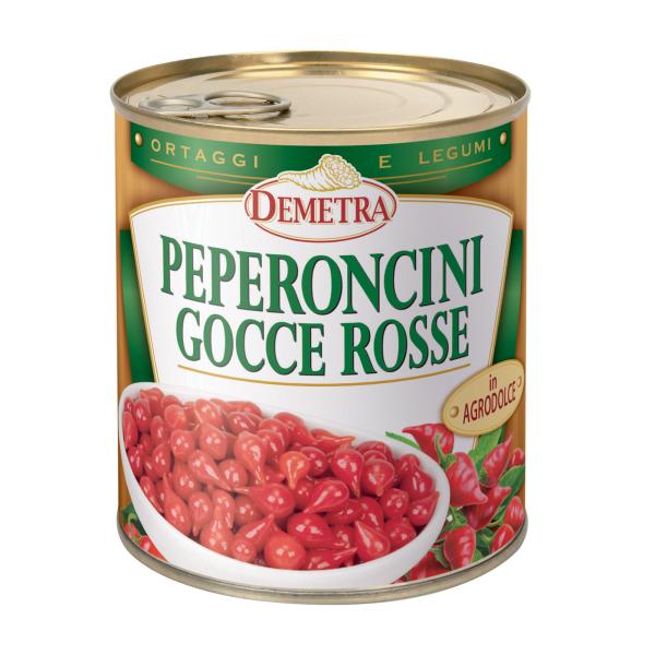 PEPERONCINI GOCCE ROSSE IN AGRODOLCE DEMETRA 