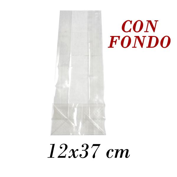 SACCHETTI PP LACC (CELLOP) FONDO PIATTO 12X37X7 CTX 100 PZ