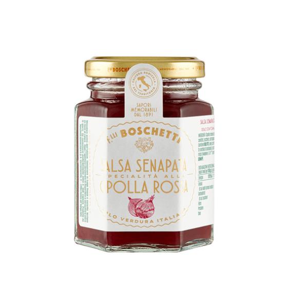 SALSA SENAPATA DI CIPOLLE ROSSE BOSCHETTI 120G