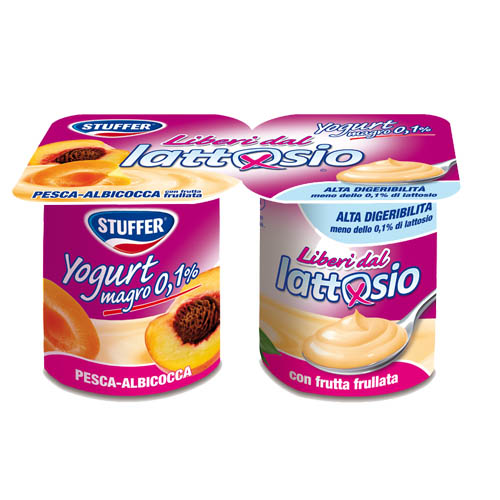 Distribuzione Alimentare YOGURT STUFFER S/LATTOSIO PESCA/ALBICOCCA G.125