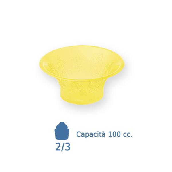 COPPA YO-CUP CC.100 GIALLA CFX 100 PZ