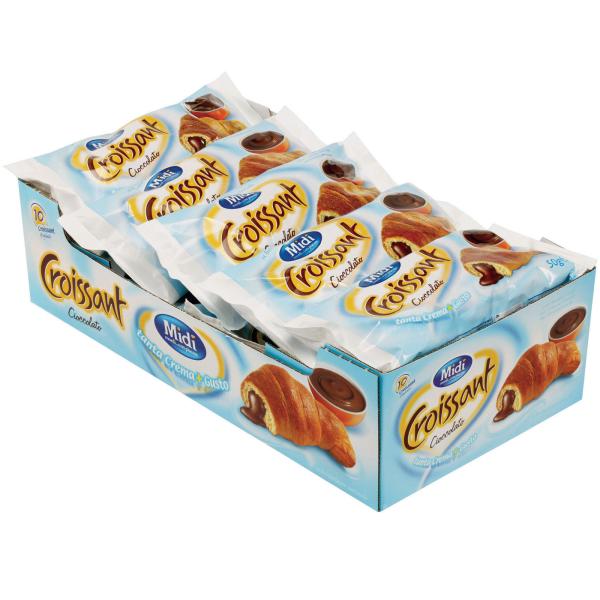 CROISSANT PASTA SFOGLIA CIOCCOLATO MIDI G.50 CFX 10 PZ