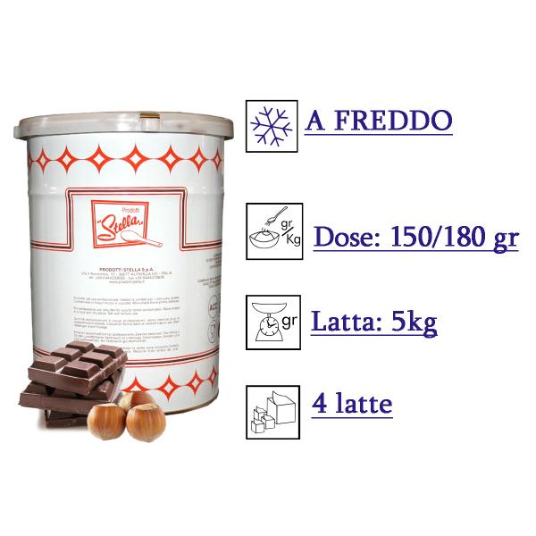 PASTA CUPIDO (BACIO CIOCCOLATO) KG.5 STELLA (8652)