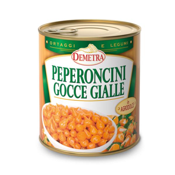PEPERONCINI GOCCE GIALLE IN AGRODOLCE DEMETRA