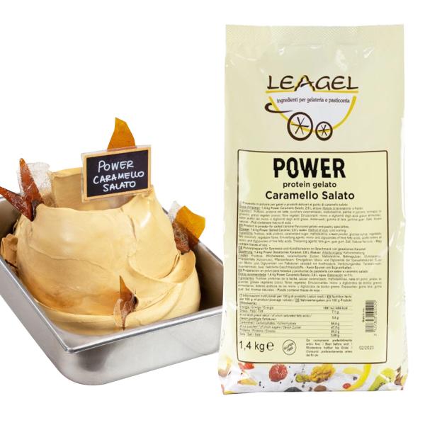 POWER CARAMELLO SALATO GELATO PROTEICO LEAGEL